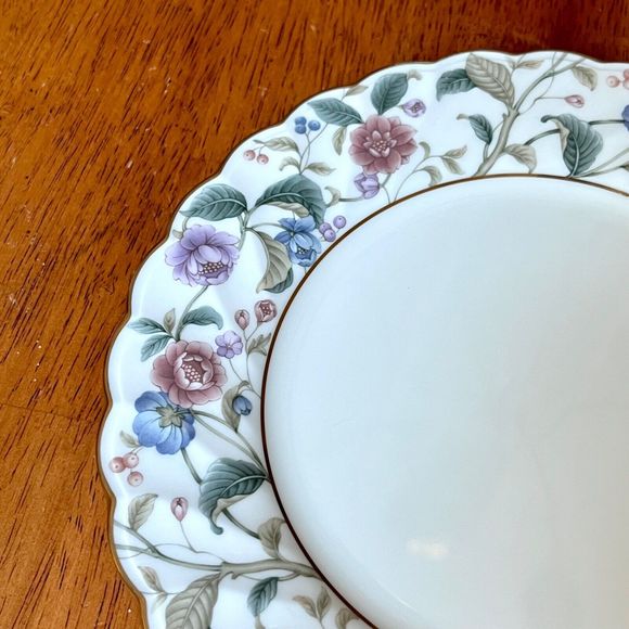 NORITAKE La Prada  8" Salad Plate Bone China Floral Discontinued - Picture 6 of 10